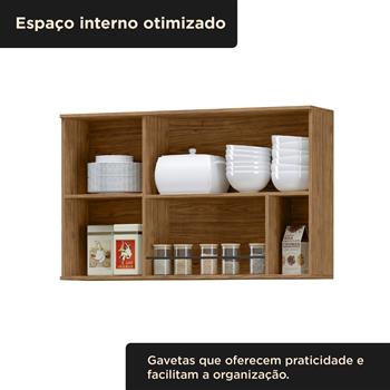 Aéreo 120cm 100% MDF Toscana - duas portas - freijó / freijó ATO05 