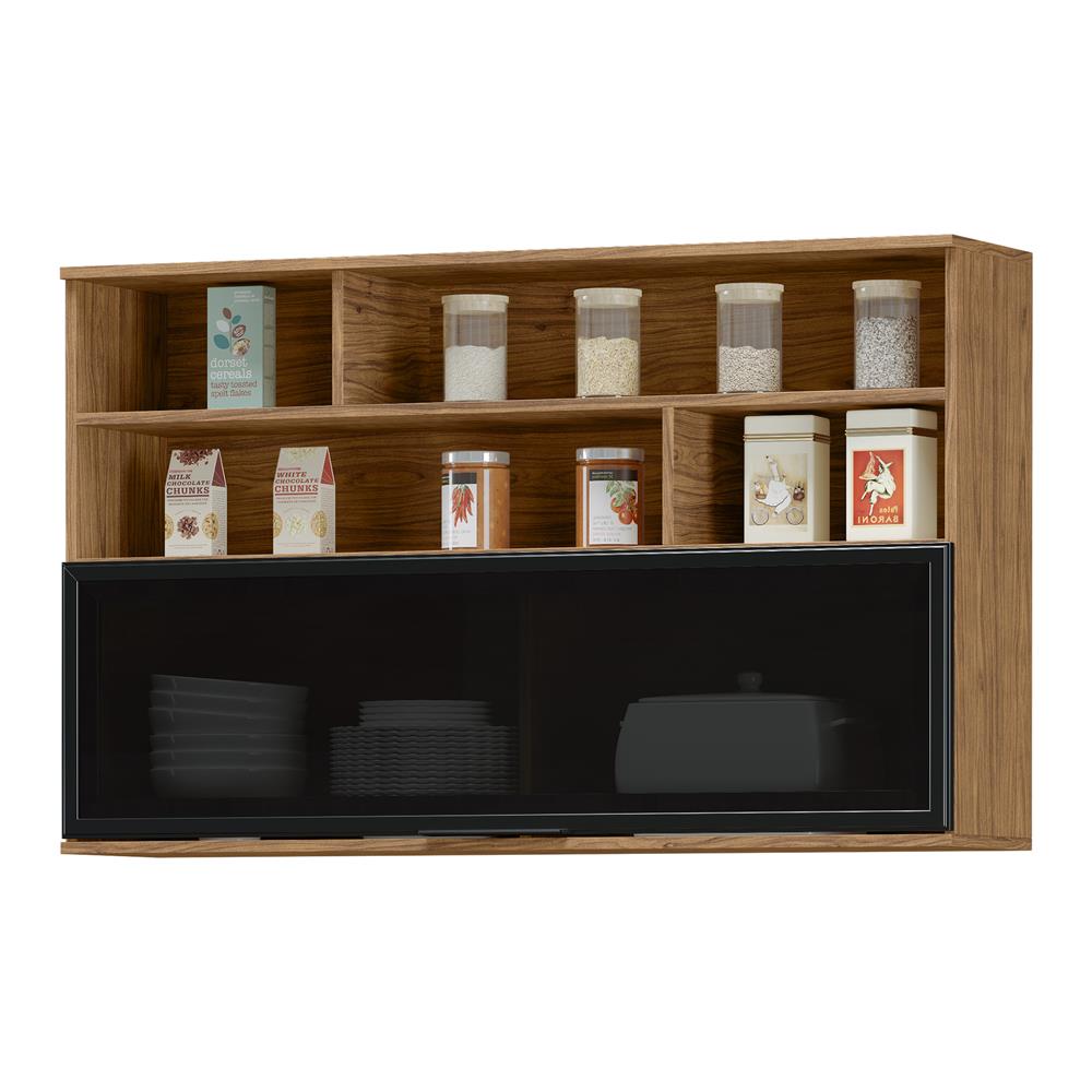 Aéreo 120cm 100% MDF Toscana - uma porta - freijó / freijó ATO03 