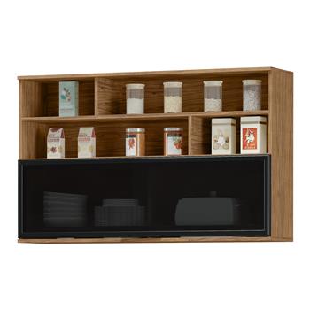 Aéreo 120cm 100% MDF Toscana - uma porta - freijó / freijó ATO03 