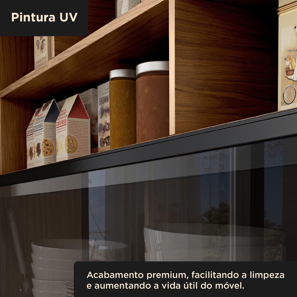 Aéreo 120cm 100% MDF Toscana - uma porta - freijó / freijó ATO03 