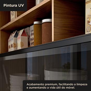 Aéreo 120cm 100% MDF Toscana - uma porta - freijó / freijó ATO03 