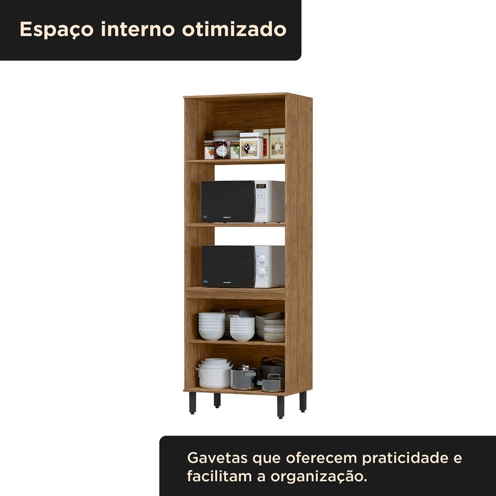 Torre quente 2 fornos 100% MDF Toscana - freijó / freijó   TTO01 