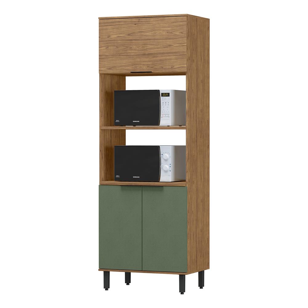 Torre quente 2 fornos 100% MDF Toscana - freijó / jade   TTO01 