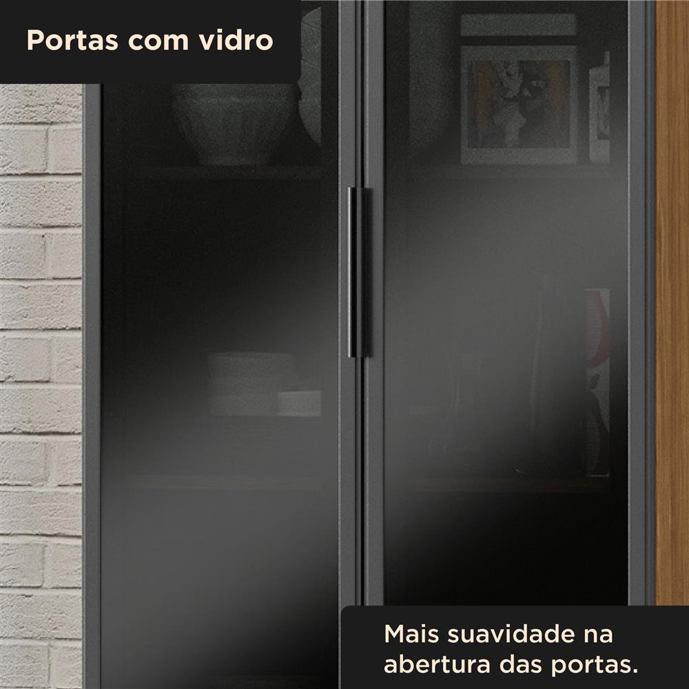 Torre quente 2 fornos 100% MDF Toscana - freijó / jade   TTO01 