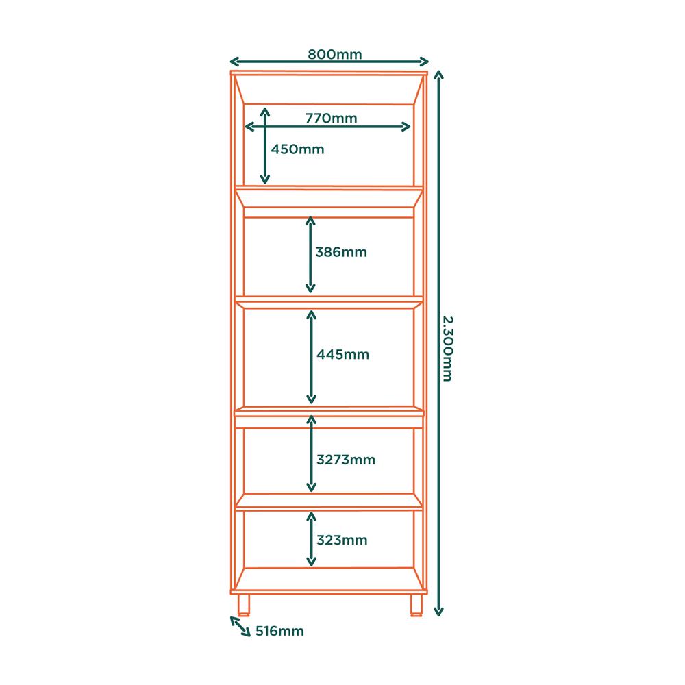 Torre quente 2 fornos 100% MDF Toscana - freijó / off-white  TTO01 