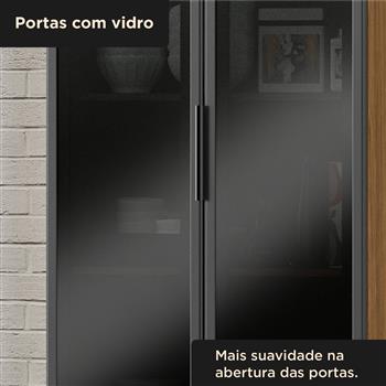 Paneleiro 1 forno 100% MDF Toscana - freijó / jade PTO01 