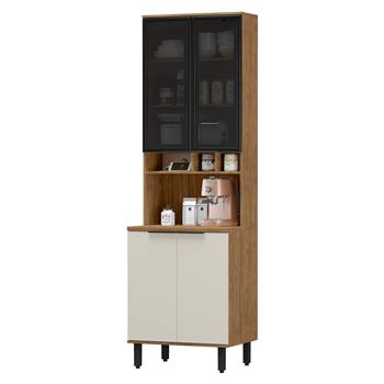 Paneleiro 1 forno 100% MDF Toscana - freijó / off-white PTO01 