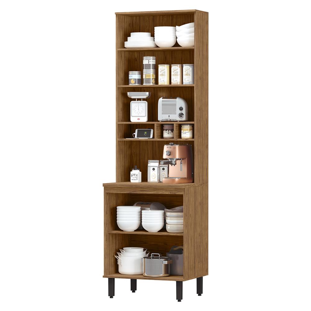 Paneleiro 1 forno 100% MDF Toscana - freijó / off-white PTO01 