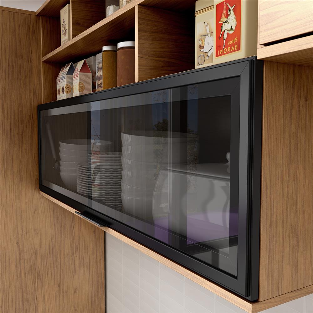 Paneleiro 1 forno 100% MDF Toscana - freijó / off-white PTO01 