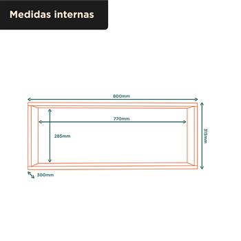 Aéreo 80cm Glória - castanho / castanho  AGL01 