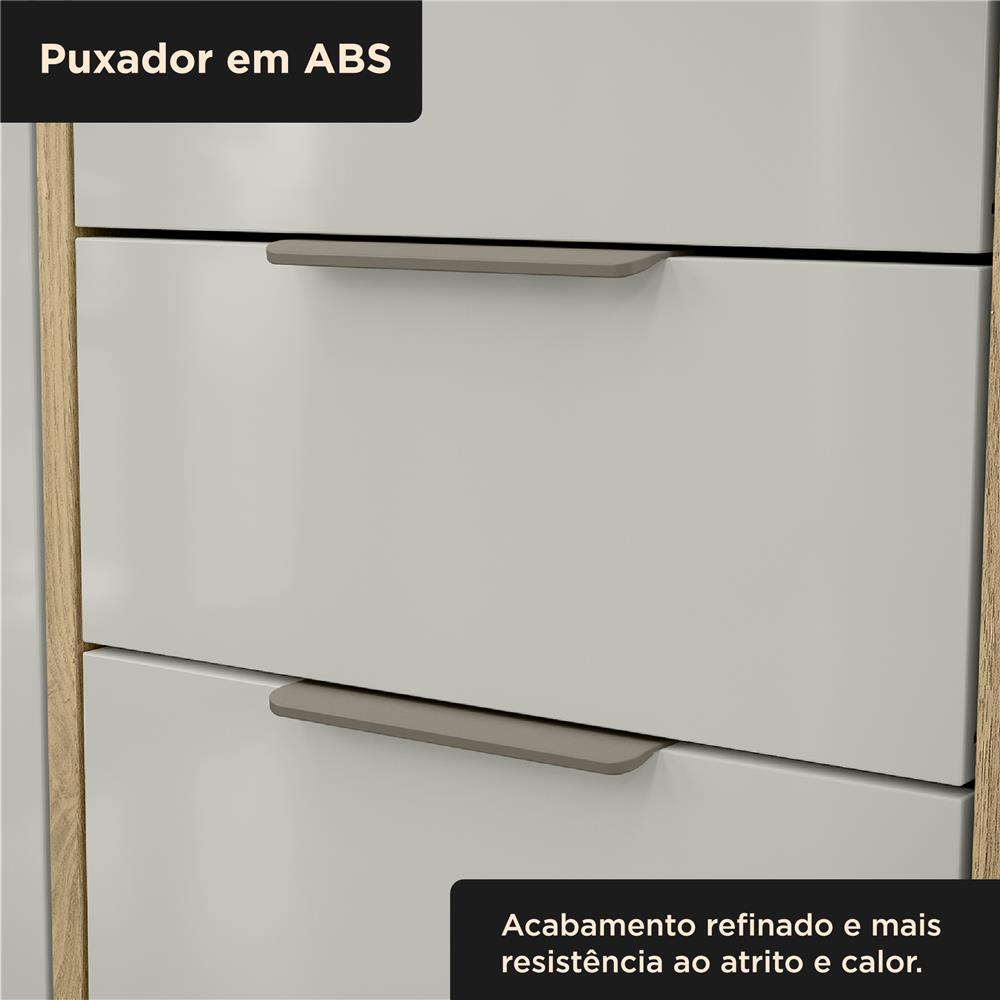 Balcão 80cm Glória - castanho / off-white  BGL01 