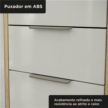 Balcão 80cm Glória - castanho / off-white  BGL01 