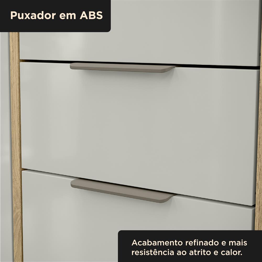 Balcão 120cm Glória - castanho / off-white BGL02 