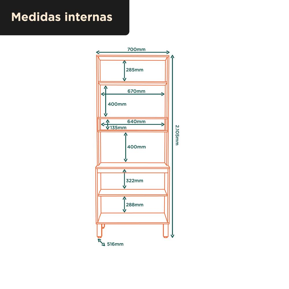Torre 2 Fornos Glória - castanho / off-white TGL01 