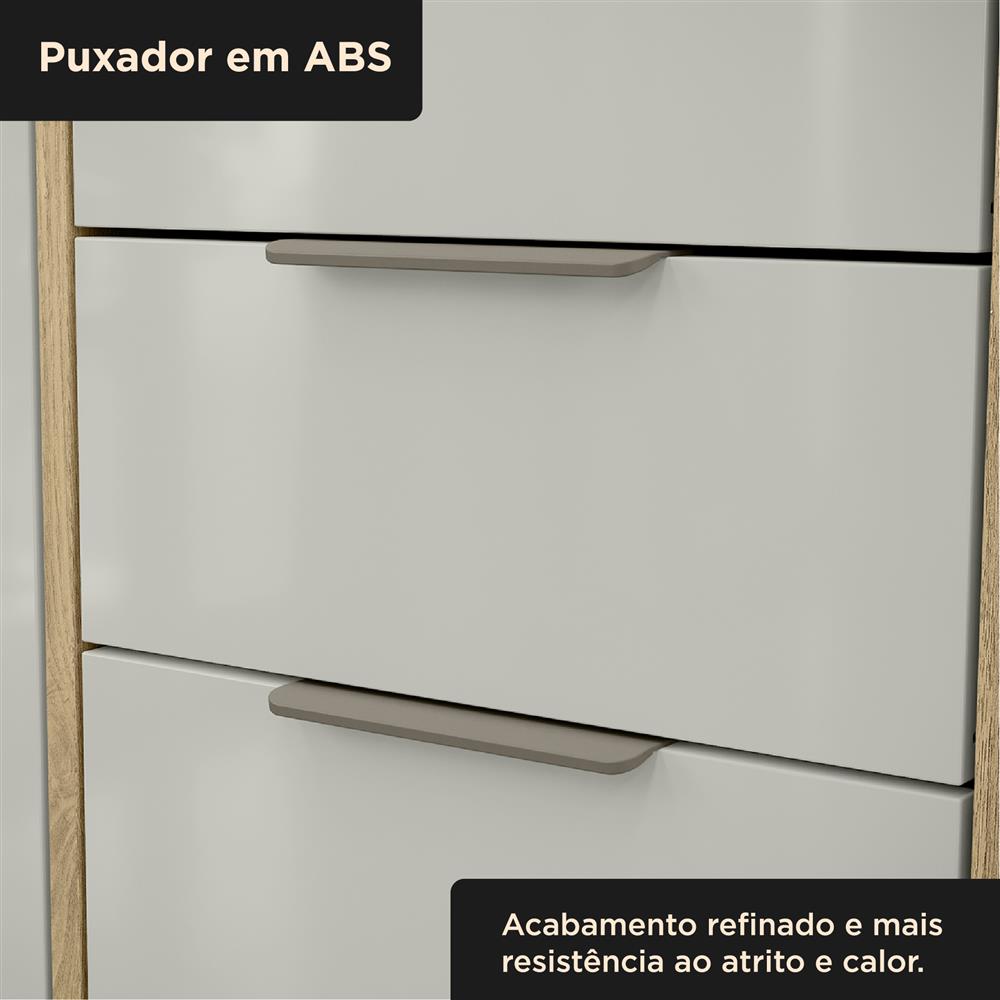 Aéreo 3 portas 120cm Glória - castanho / castanho AGL04 