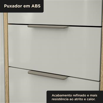 Aéreo 3 portas 120cm Glória - castanho / castanho AGL04 