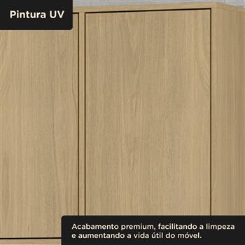 Aéreo 3 portas 120cm Glória - castanho / castanho AGL04 