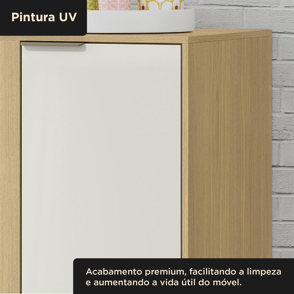 Balcão canto Glória - castanho / castanho  BGL03 