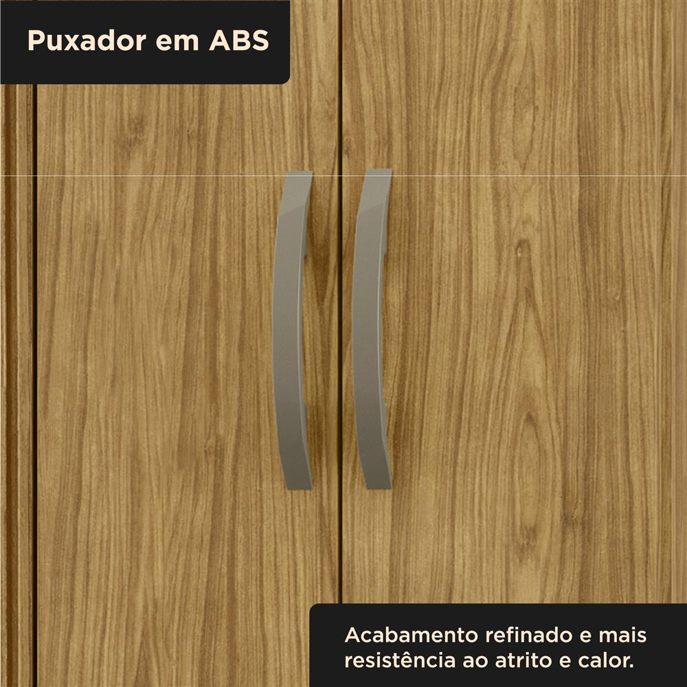 Guarda-roupa solteiro 3 portas 2 gavetas Santiago - marrocos / marrocos ripado RG174 