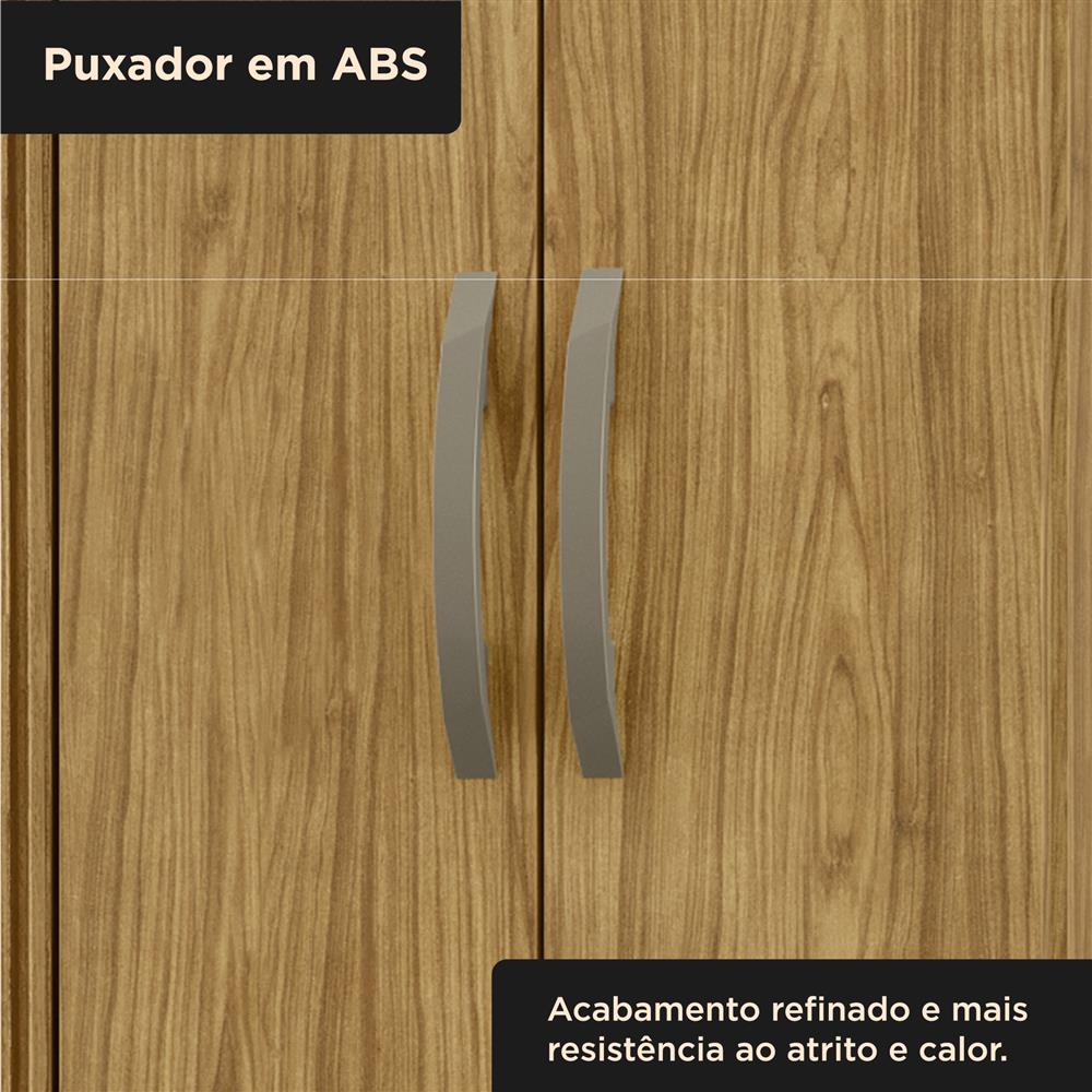 Guarda-roupa solteiro 4 portas 2 gavetas Santiago - marrocos / marrocos ripado RG120 