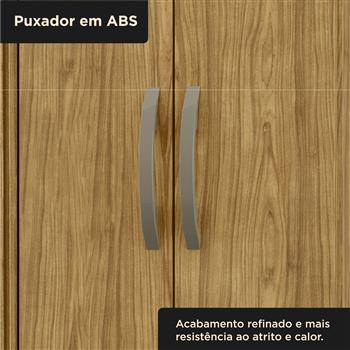 Guarda-roupa solteiro 4 portas 2 gavetas Santiago - marrocos / marrocos ripado RG120 