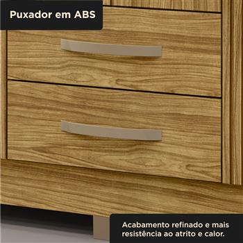 Guarda-roupa casal 6 portas 2 gavetas Santiago - marrocos / marrocos ripado RG119 