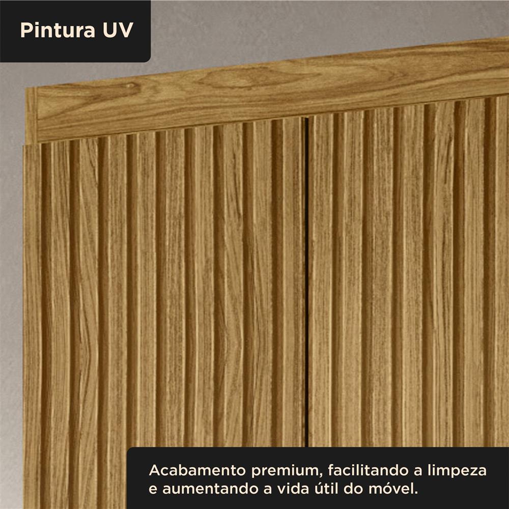 Guarda-roupa casal 6 portas 2 gavetas Santiago - marrocos / marrocos ripado RG119 