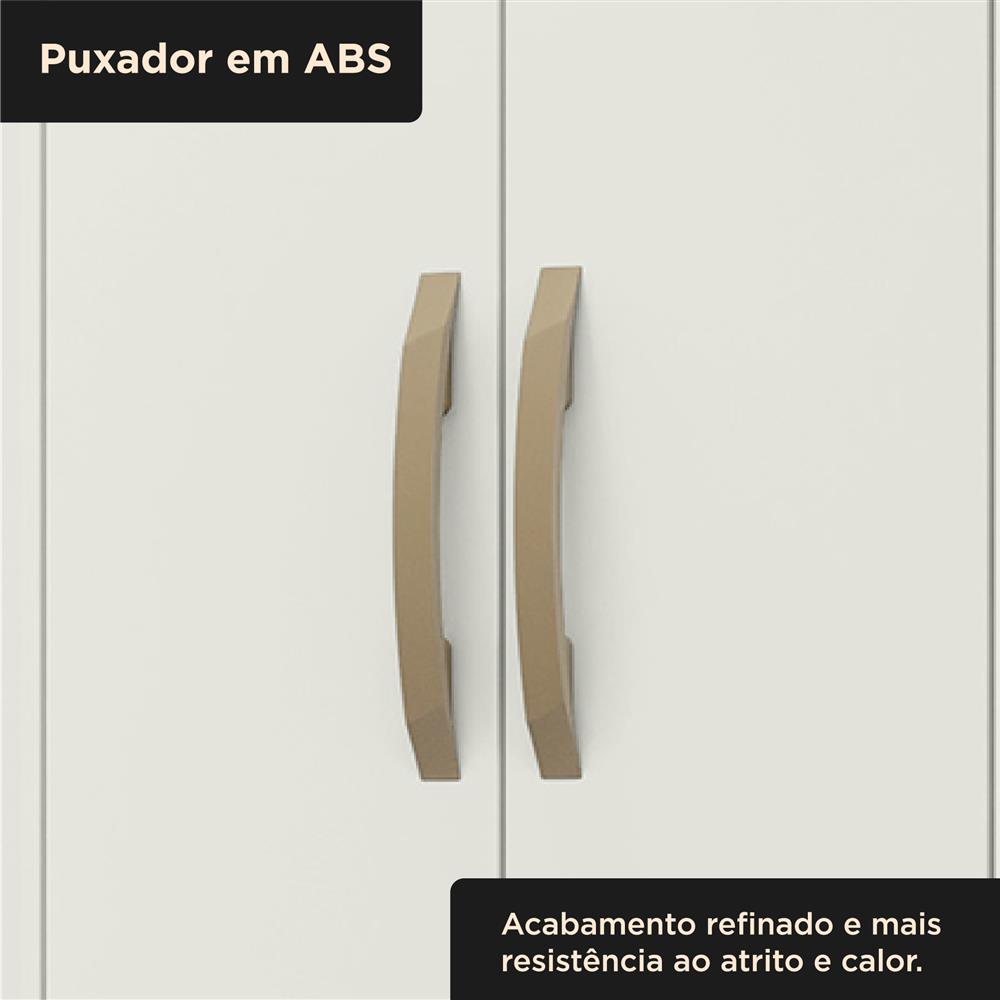 Guarda-roupa casal 6 portas 2 gavetas Santiago - marrocos / off-white RG119 