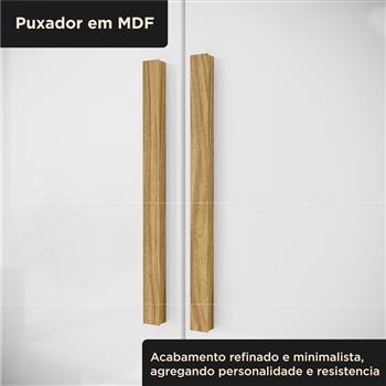 Guarda-roupa capelinha 4 portas 3 gavetas Capella com espelho - branco neve / branco neve RG139.E 