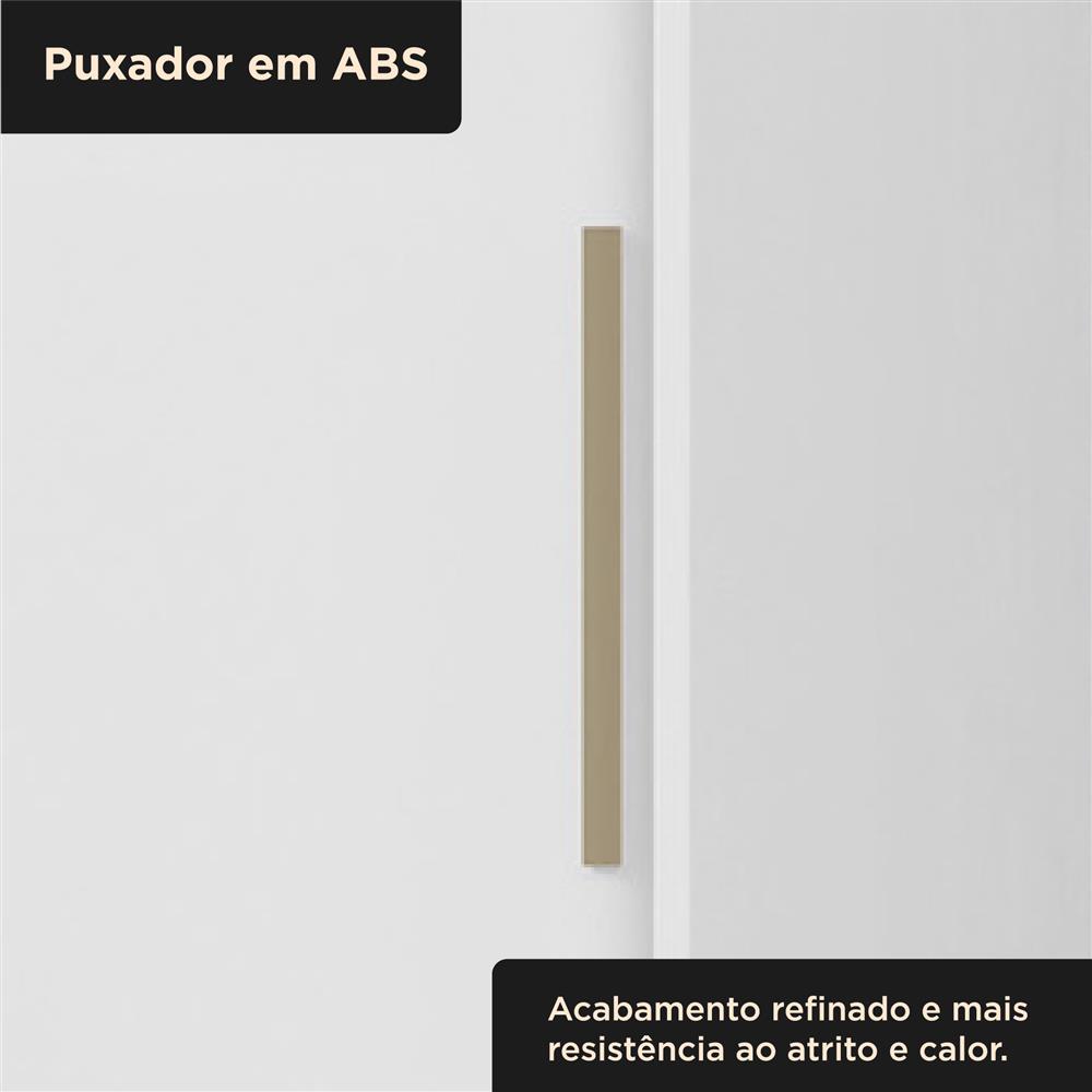 Guarda-roupa solteiro 2 portas de correr 2 gavetas Antares - branco neve / branco neve  RD041 