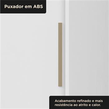 Guarda-roupa solteiro 2 portas de correr 2 gavetas Antares - branco neve / branco neve  RD041 