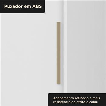 Guarda-roupa solteiro 2 portas de correr 2 gavetas Antares - branco neve / branco neve  RD041 