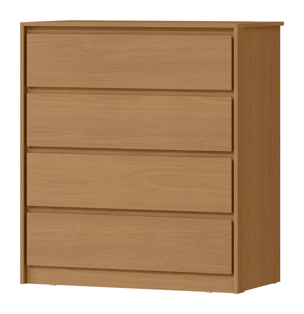 Cômoda 4 gavetas grandes Carla - cinamomo / cinamomo  CO027  
