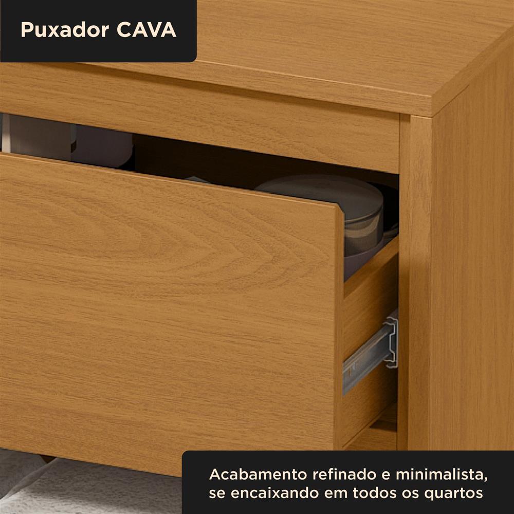 Cômoda 4 gavetas grandes Carla - cinamomo / cinamomo  CO027  