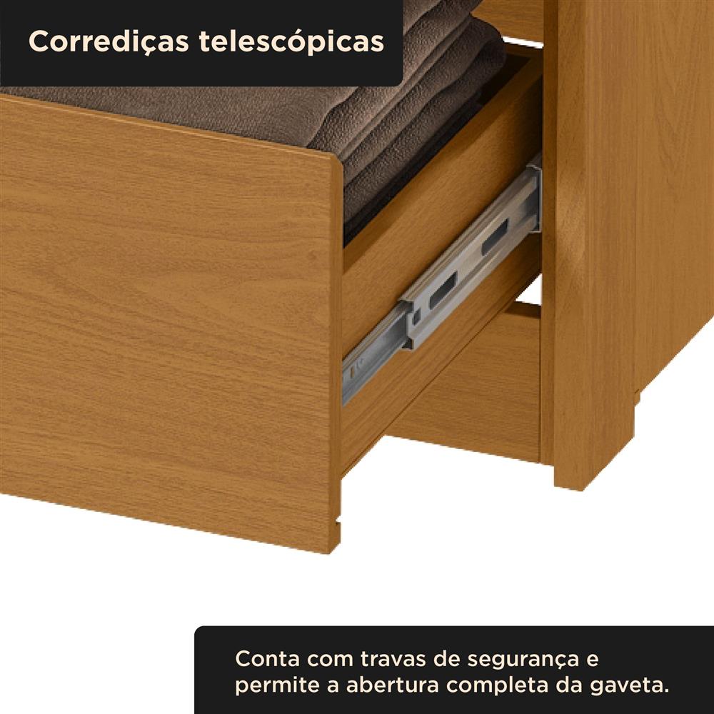 Cômoda 4 gavetas grandes Carla - cinamomo / cinamomo  CO027  