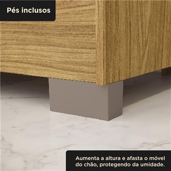 Guarda-roupa solteiro 2 portas de correr 2 gavetas Antares - com espelho - marrocos / off-white  RD041.E 