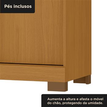 Guarda-roupa casal 6 portas e 4 gavetas Bogotá - cinamomo / off-white RG074.N 