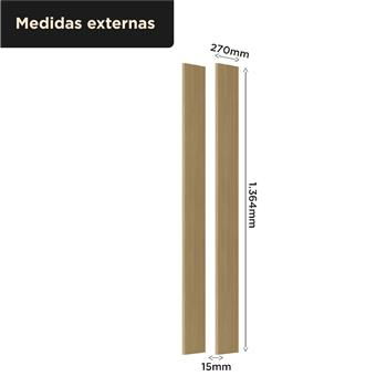 Laterais Glória - castanho / castanho  LGL01 